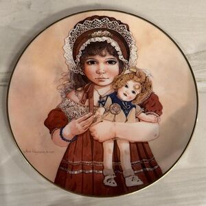 Jan Hagara Lydia and the Shirley Temple Doll Art Collector Plate Vintage Decor
